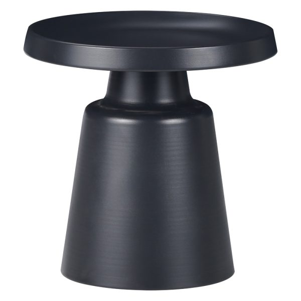 029 000269 Side table Ginoze Inart black metal D50x50cmIndoor furniture > Coffee tables