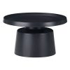 029 000270 Fabrin Inart coffee table black marble sintered stone-black metal D70x40cmIndoor furniture > Tables auxiliary