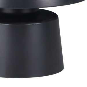 029 000270 2 Coffee table Ginoze Inart black metal D70x40cmIndoor furniture > Tables auxiliary