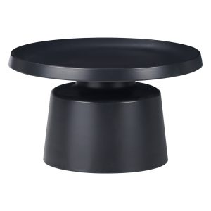 029 000270 Coffee table Ginoze Inart black metal D70x40cmIndoor furniture > Tables auxiliary