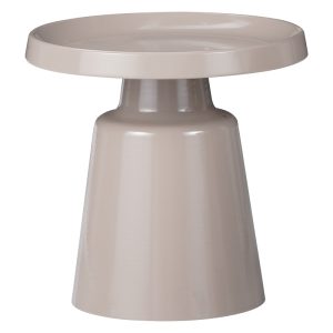 029 000273 Side table Ginoze Inart cappuccino metal D50x50cmIndoor furniture > Coffee tables