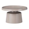 029 000274 Coffee table Soleire Inart white marble sintered stone D70x40cmIndoor furniture > Tables auxiliary