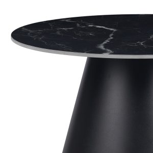 029 000314 2 Fabrin Inart side table black marble sintered stone-black metalIndoor furniture > Tables auxiliary