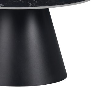 029 000314 3 Fabrin Inart side table black marble sintered stone-black metalIndoor furniture > Tables auxiliary