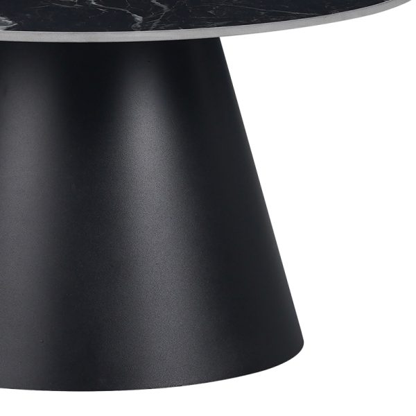 029 000314 3 Fabrin Inart side table black marble sintered stone-black metalIndoor furniture > Tables auxiliary