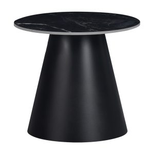029 000314 4 Fabrin Inart side table black marble sintered stone-black metalIndoor furniture > Tables auxiliary
