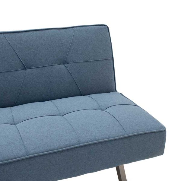 035 000024 4 3 seater sofa-bed Travis pakoworld with fabric in light blue color 175x83x74cmIndoor furniture > Sofas