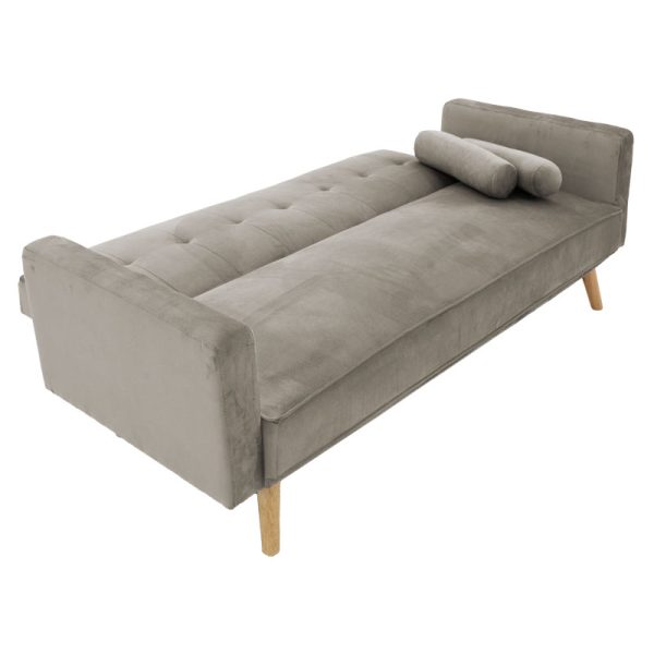 035 000066 3 3 seater sofa-bed Success pakoworld velvet grey 190x80x84 cmIndoor furniture > Sofas