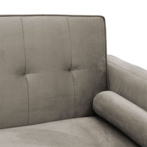 035 000066 4 3 seater sofa-bed Success pakoworld velvet grey 190x80x84 cmIndoor furniture > Sofas