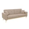 035 000085 Chair Sonora I pakoworld fabric grey antique-walnut legIndoor furniture > Chairs