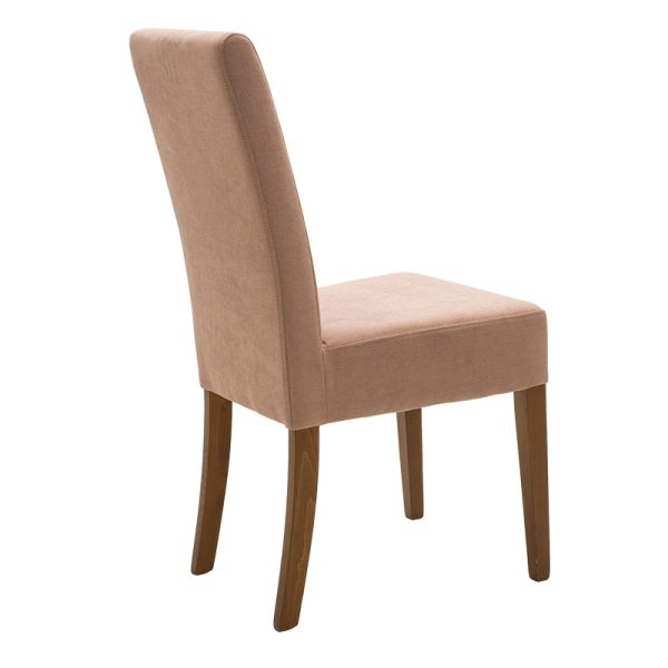 047 000041 2 Chair Ditta pakoworld with rotten apple fabric - wooden legs walnutIndoor furniture > Chairs