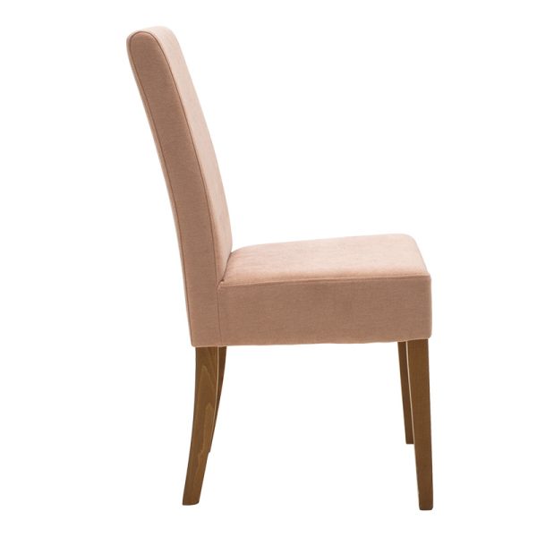 047 000041 3 Chair Ditta pakoworld with rotten apple fabric - wooden legs walnutIndoor furniture > Chairs