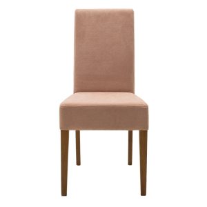 047 000041 4 Chair Ditta pakoworld with rotten apple fabric - wooden legs walnutIndoor furniture > Chairs