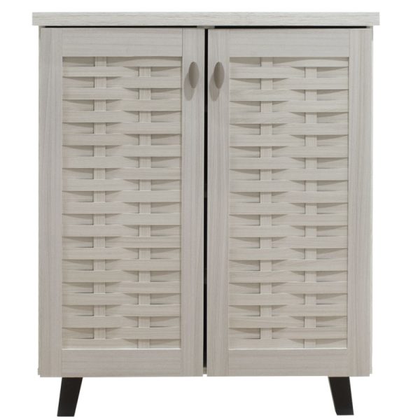 049 000002 2 Shoe cabinet MANTAM pakoworld 12 pairs white-grey 78x40x92 cmIndoor furniture > Shoe storage cabinet & cupboards