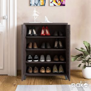 049 000003 2 Shoe cabinet MANTAM pakoworld 12 pairs walnut 78x40x92 cmIndoor furniture > Shoe storage cabinet & cupboards