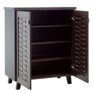 049 000003 3 Shoe cabinet MANTAM pakoworld 12 pairs walnut 78x40x92 cmIndoor furniture > Shoe storage cabinet & cupboards