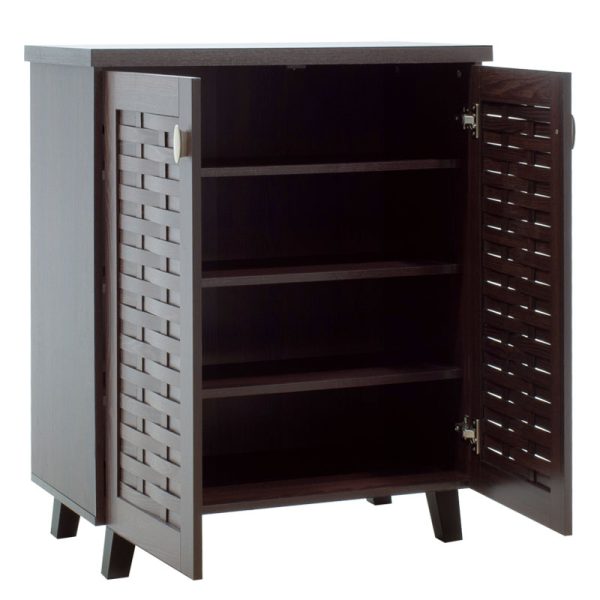 049 000003 3 Shoe cabinet MANTAM pakoworld 12 pairs walnut 78x40x92 cmIndoor furniture > Shoe storage cabinet & cupboards