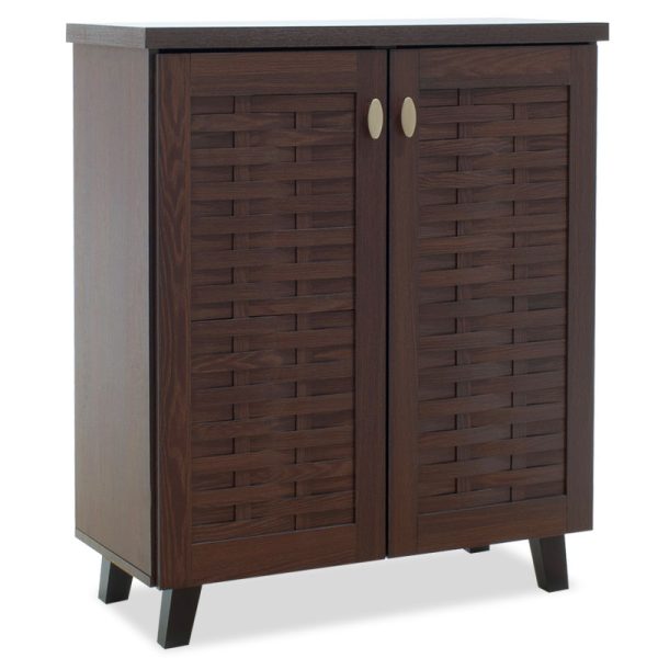 049 000003 Shoe cabinet MANTAM pakoworld 12 pairs walnut 78x40x92 cmIndoor furniture > Shoe storage cabinet & cupboards