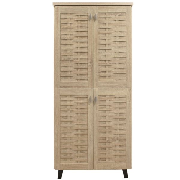 049 000007 4 Shoe cabinet MANTAM pakoworld 24 pairs sonoma 78x40x170.5cmIndoor furniture > Shoe storage cabinet & cupboards