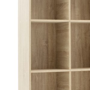 049 000045 2 Bookcase FIRENZE pakoworld in color sonoma 107x28,6x178cmIndoor furniture > Bookshelves