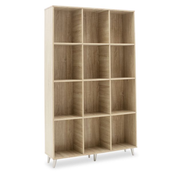 049 000045 Bookcase FIRENZE pakoworld in color sonoma 107x28,6x178cmIndoor furniture > Bookshelves