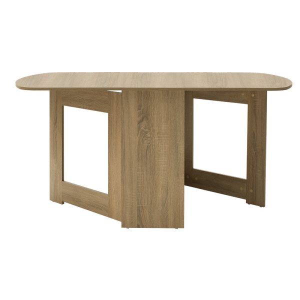049 000058 2 Dining table Nadine pakoworld polymorphic-extendable color sonoma 160x80x76.5cmIndoor furniture > Dining Tables