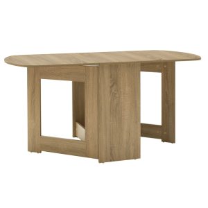 049 000058 Dining table Nadine pakoworld polymorphic-extendable color sonoma 160x80x76.5cmIndoor furniture > Dining Tables