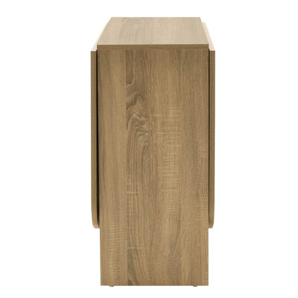 049 000058 4 Dining table Nadine pakoworld polymorphic-extendable color sonoma 160x80x76.5cmIndoor furniture > Dining Tables
