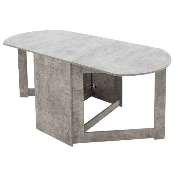 049 000059 4 Dining table Nadine pakoworld polymorphic-extendable color grey antique 160x80x76.5cmIndoor furniture > Dining Tables