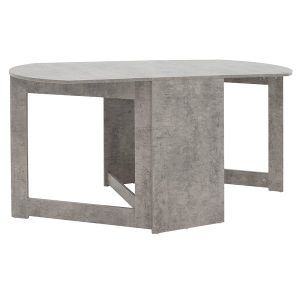 049 000059 Dining table Nadine pakoworld polymorphic-extendable color grey antique 160x80x76.5cmIndoor furniture > Dining Tables