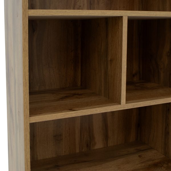 049 000067 3 Bookcase Lucinda pakoworld sonoma 120x29.8x180.5cmIndoor furniture > Bookshelves