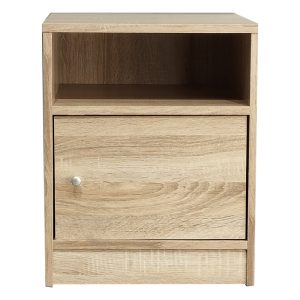 049 000069 2 Bedside Foly pakoworld with one drawer sonoma 40x40x50cmIndoor furniture > Bedside tables