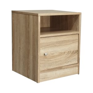 049 000069 Bedside Foly pakoworld with one drawer sonoma 40x40x50cmIndoor furniture > Bedside tables