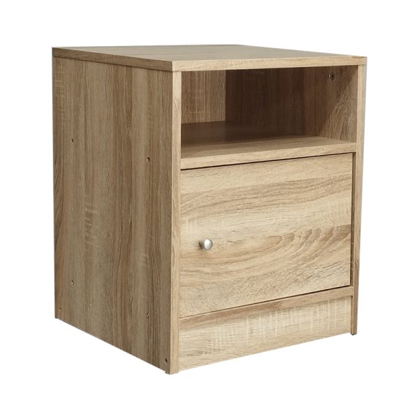 049 000069 Bedside Foly pakoworld with one drawer sonoma 40x40x50cmIndoor furniture > Bedside tables