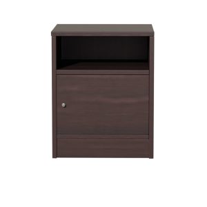 049 000071 2 Bedside Foly pakoworld with one drawer wanut 40x40x50cmIndoor furniture > Bedside tables