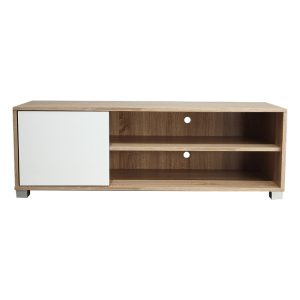049 000080 2 TV cabinet Ellon pakoworld melamine sonoma-white 120x40x41cmIndoor furniture > TV stands