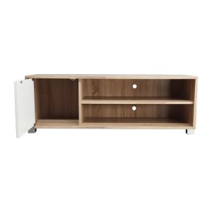 049 000080 3 TV cabinet Ellon pakoworld melamine sonoma-white 120x40x41cmIndoor furniture > TV stands