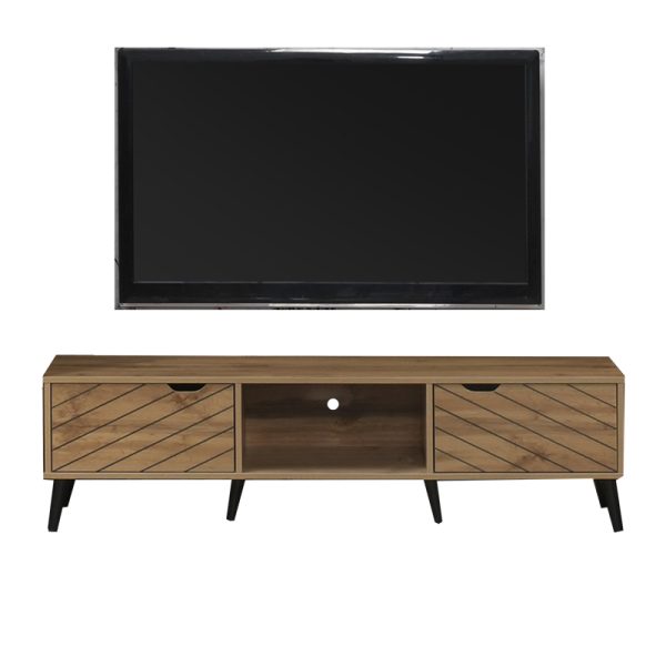 049 000099 TV cabinet Thelma pakoworld sonoma melamine 150x40x41.6cmIndoor furniture > TV stands