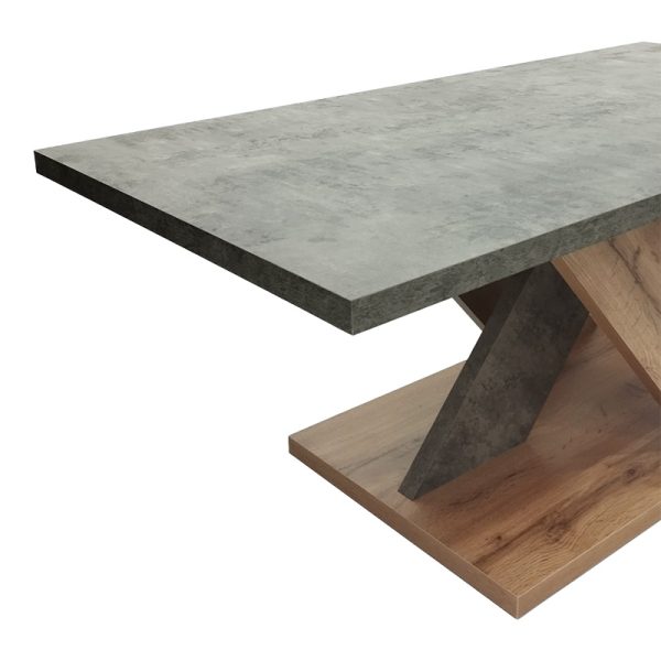 049 000102 3 Coffee table Solange pakoworld sonoma-grey color 110x55x47.5cmIndoor furniture > Coffee tables