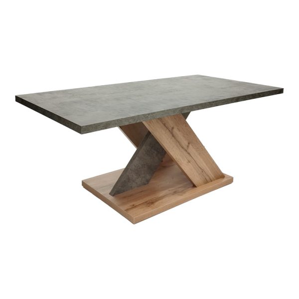 049 000102 Coffee table Solange pakoworld sonoma-grey color 110x55x47.5cmIndoor furniture > Coffee tables