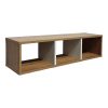 049 000103 Entrance furniture-shoe cabinet HOLDON pakoworld in anthracite-natural colour with a capacity of 12 pairs 120x36.5x87cmIndoor furniture > Entrance furniture