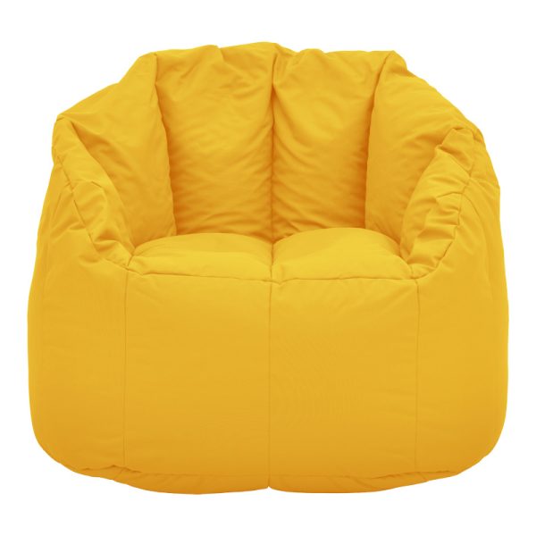 056 000107 2 Kerlon pakoworld waterproof in dark yellow color D80x65cmIndoor furniture > Bean Bags