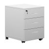 069 000076 Office desk with drawers Prosper pakoworld melamine walnut-black 140x60x76cmOffice furniture > Working desk