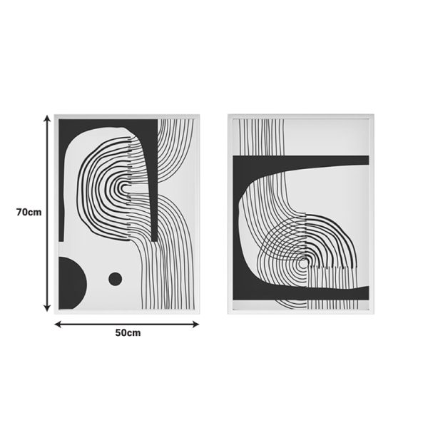 071 001590 2 Canvas painting Bajou pakoworld diptych with digital printing 50x3x70cmDecoration > Paintings