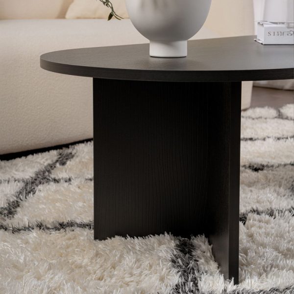 071 001607 3 Coffee table Tabletod pakoworld in black color 119x60x40cmIndoor furniture > Coffee tables