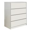 072 000114 Kuanger pakoworld mdf chest of drawers in white shade 120x40x70cmIndoor furniture > Drawers-consoles