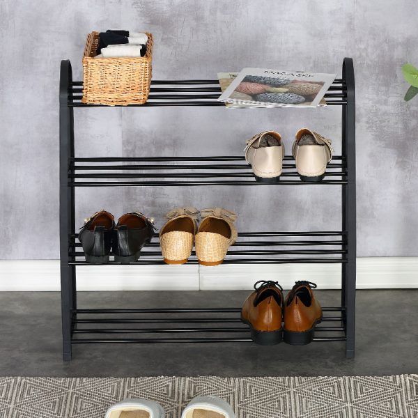 085 000014 2 Shoe rack Ramon pakoworld 12 pairs black 62x20x62cmIndoor furniture > Shoe storage cabinet & cupboards