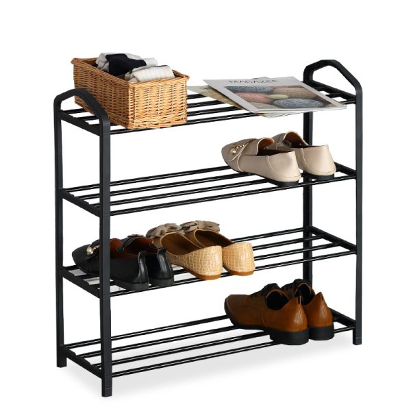085 000014 Shoe rack Ramon pakoworld 12 pairs black 62x20x62cmIndoor furniture > Shoe storage cabinet & cupboards