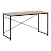 085 000024 Office desk Zervan pakoworld in oak color with white metal legs 80x50x84cmOffice furniture > Working desk