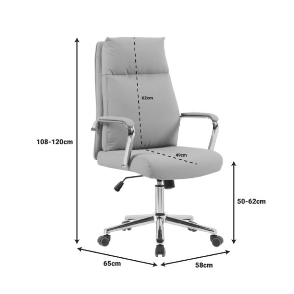 090 000016 4 Manager office chair Siquel pakoworld pu in cappuccino colorOffice furniture > Manager office chairs